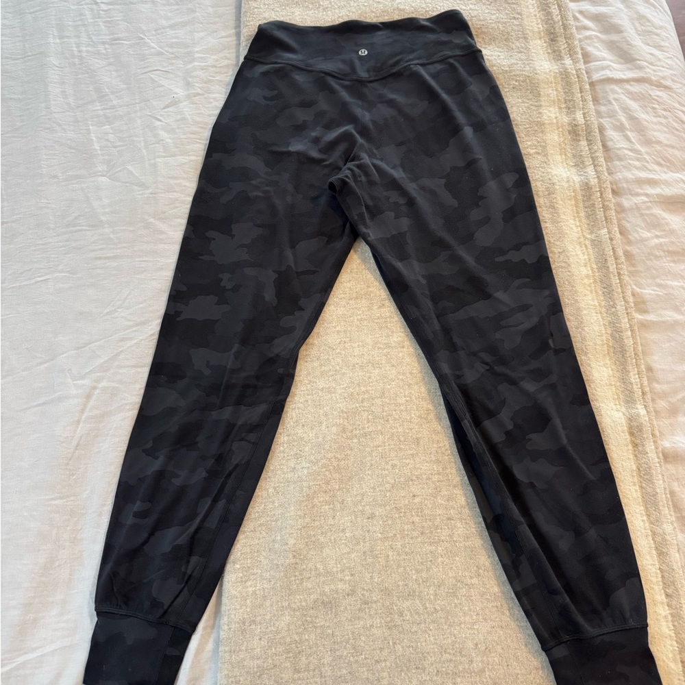lululemon athletica Black Camo Track Joggers